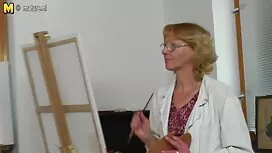 Belle écolière blond ...